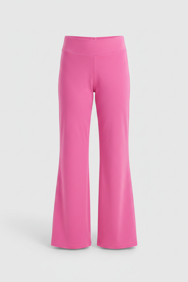 Pantalon Patte D'Éléphant Rose Fille Confortable Évasé Sport - Molleton - vue 3