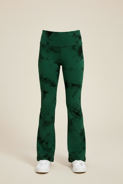 Pantalon Patte D'Éléphant Vert Tie-Dye Évasé Confortable Fille - Polyester - vue 3