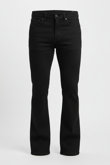 Pantalon Patte D Éléphant Noir - Jean - vue 3
