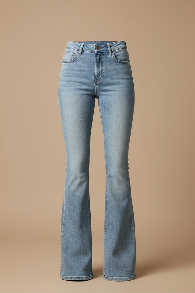 Pantalon Patte D'éléphant Jeans - Bleu - vue 3