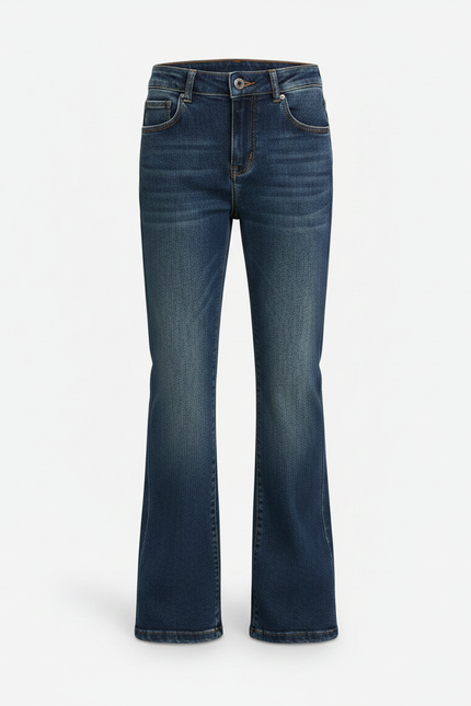Pantalon Patte D'Éléphant Jean Bleu Délavé Confortable Enfant - vue 3