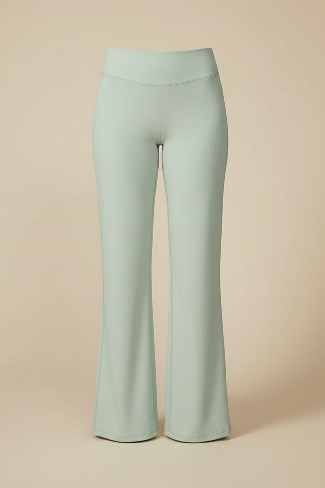 Pantalon Patte D'Éléphant Vert Menthe Confortable Fluide Yoga - Polyester - vue 3