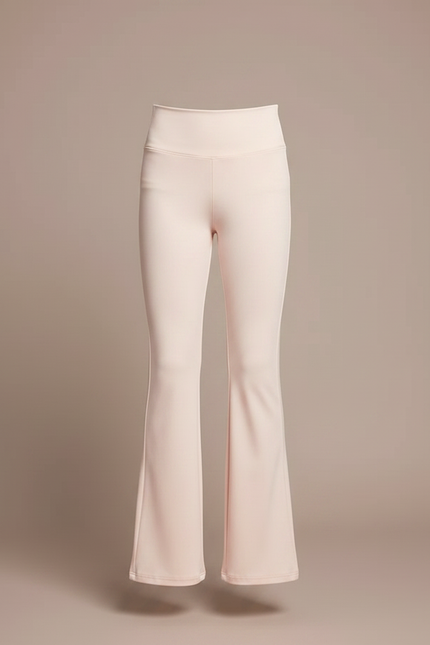 Pantalon Patte D'Éléphant Rose Pâle Confortable Élastique Enfant - Maille - vue 3