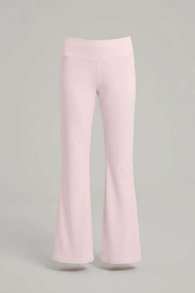 Pantalon Patte D'Éléphant Rose Clair Confortable Extensible Fille - Polyester - vue 3