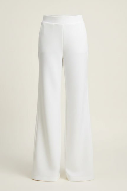 Pantalon Patte D'Éléphant Blanc Ample Évasé Élégant Enfant - Polyester - vue 3