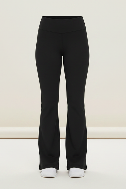 Pantalon Patte D'Éléphant Taille Haute Confortable Yoga Sport - Noir Polyester - vue 3