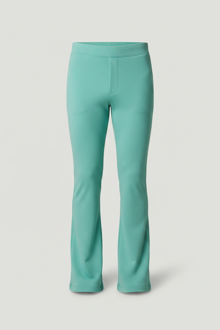 Pantalon Patte D'Éléphant Vert Menthe Évasé Confortable Homme - Maille - vue 3