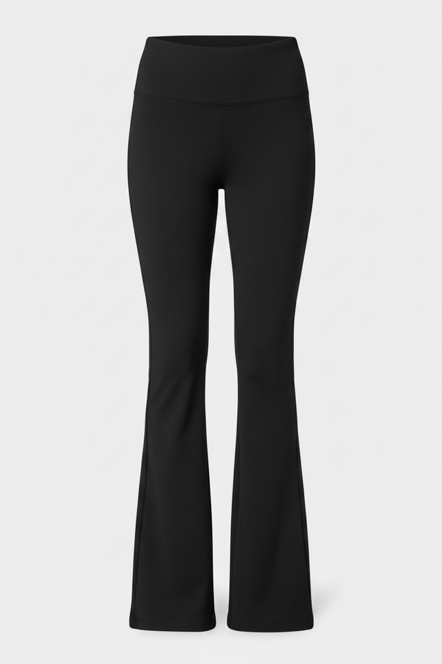 Pantalon Patte D'Éléphant Noir Taille Haute Évasé Chic - Polyester - vue 3