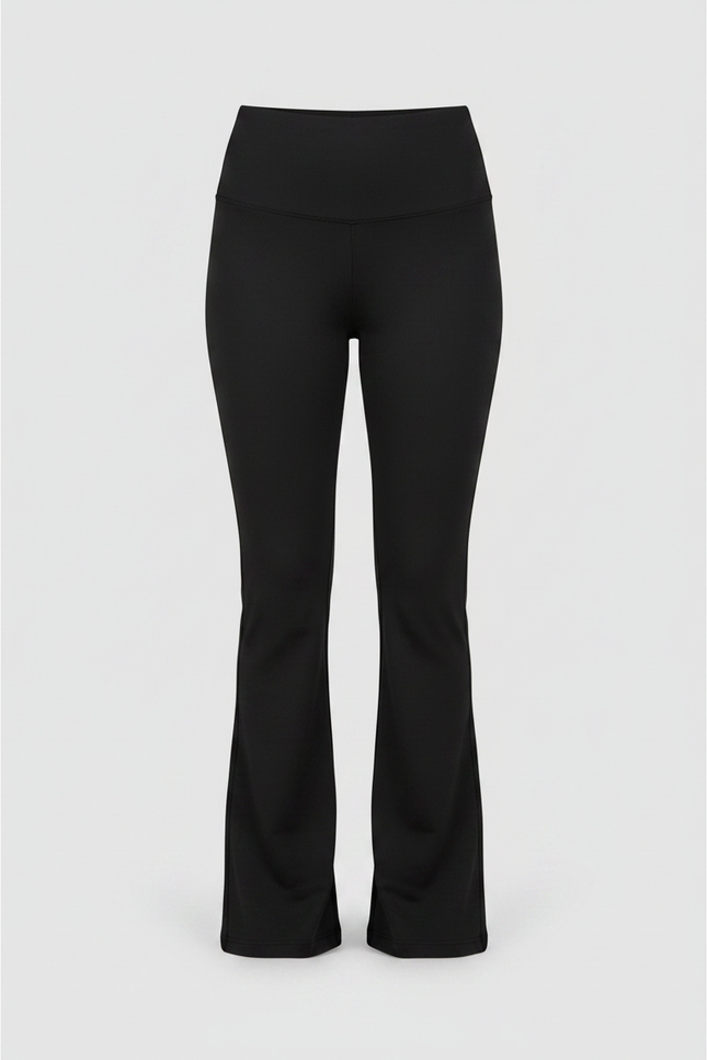 Pantalon Patte D'Éléphant Noir Taille Haute Fluide Confortable - Polyester - vue 3