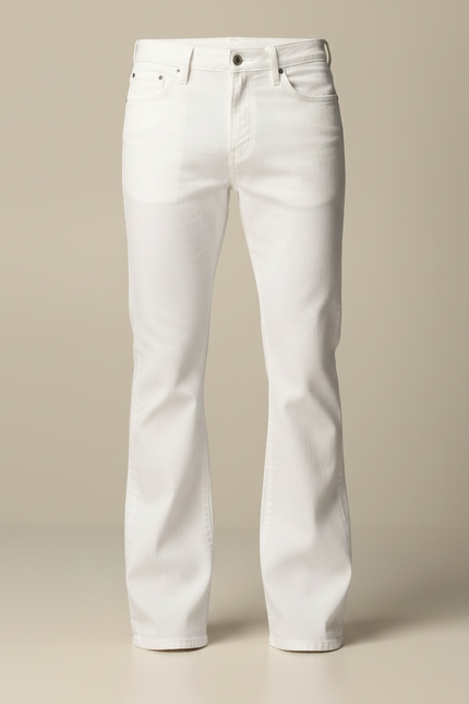 Pantalon Jean Patte D'éléphant Homme - Blanc - vue 3