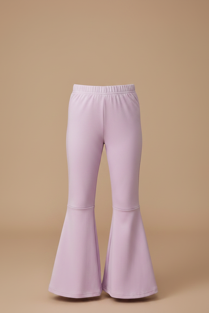 Pantalon Patte D'Éléphant Lilas Élastique Confortable Fille - Violet Polyester - vue 3