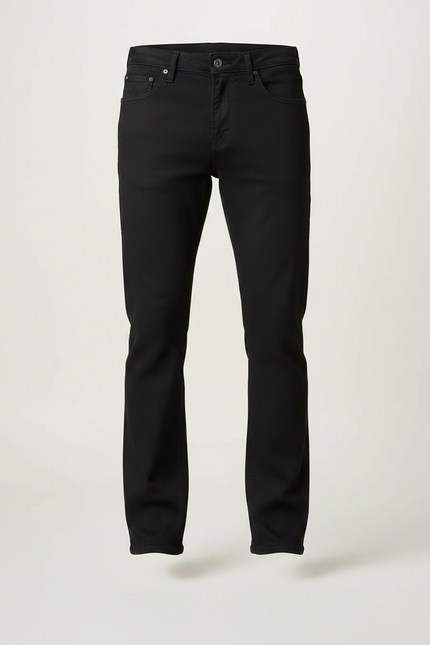 Pantalon Patte D'Éléphant Noir Homme Évasé Classique Élégant - Jean - vue 3