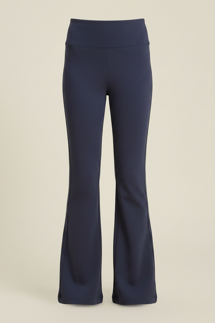 Pantalon Patte D'Éléphant Bleu Marine Confortable Évasé Fille - Molleton - vue 3
