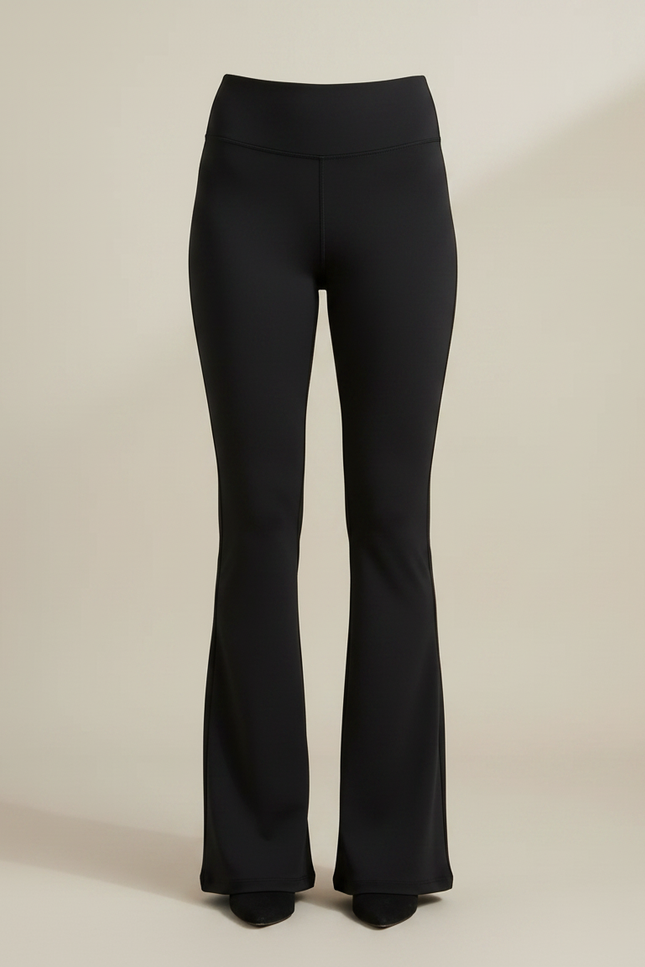 Pantalon Patte D'Éléphant Noir Taille Haute Confortable Femme - Polyester - vue 3