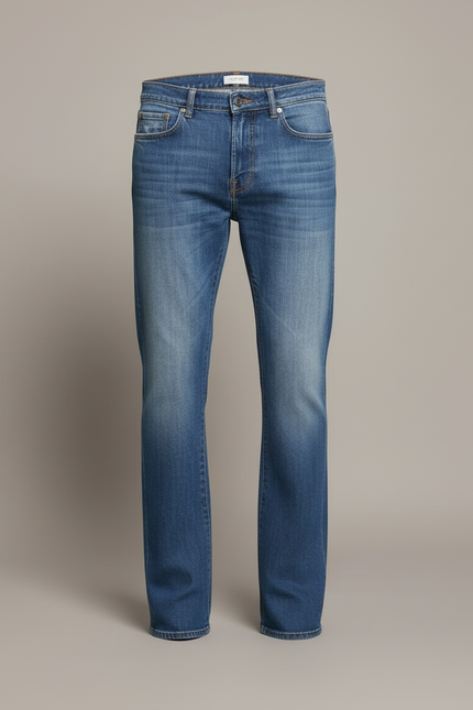 Pantalon Patte D'Éléphant Homme Jean Bleu Classique - vue 3