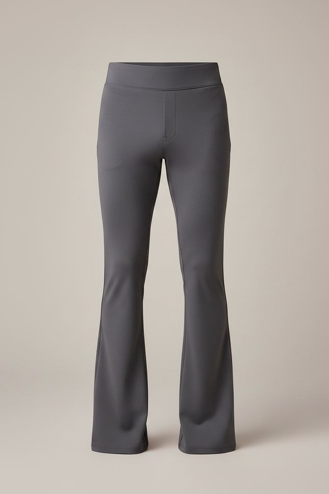 Pantalon Patte D'Éléphant Gris Homme Ajusté Confortable Évasé - Polyester - vue 3