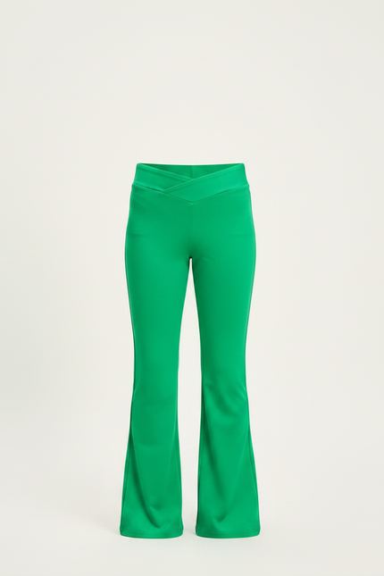 Pantalon Patte D'Éléphant Vert Émeraude Élastique Confortable Unisexe - Polyester - vue 3