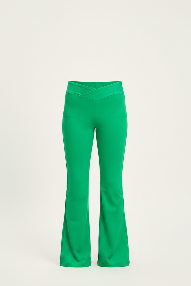 Pantalon Patte D'Éléphant Vert Émeraude Élastique Confortable Unisexe - Polyester - vue 3
