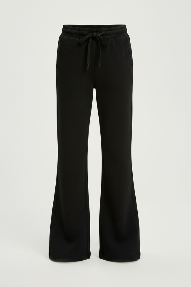 Pantalon Patte D'Éléphant Noir Évasé Confortable Décontracté Enfant - Molleton - vue 3