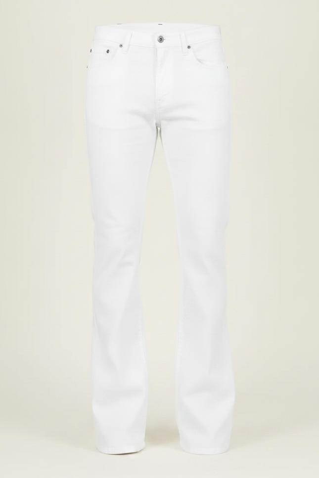 Pantalon Blanc Patte D Éléphant - Jean - vue 3