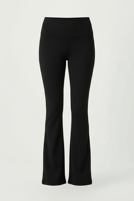 Pantalon Patte D'Éléphant Noir Taille Haute Évasé Élégant Femme - Polyester - vue 3