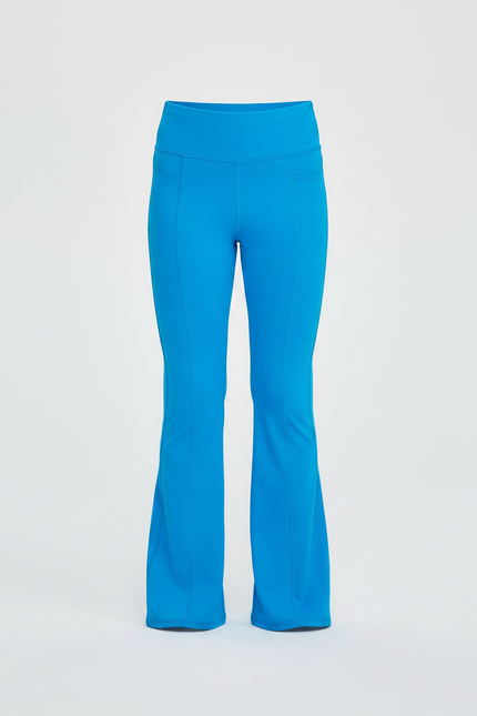 Pantalon Patte D'Éléphant Bleu Vif Enfant Yoga Confortable - Polyester - vue 3