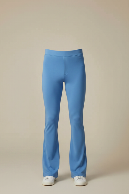 Pantalon Patte D'Éléphant Bleu Stretch Ajusté Homme - Polyester - vue 3