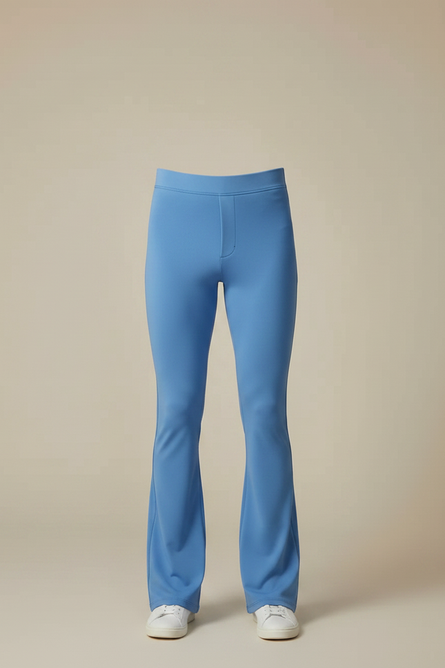 Pantalon Patte D'Éléphant Bleu Stretch Ajusté Homme - Polyester - vue 3
