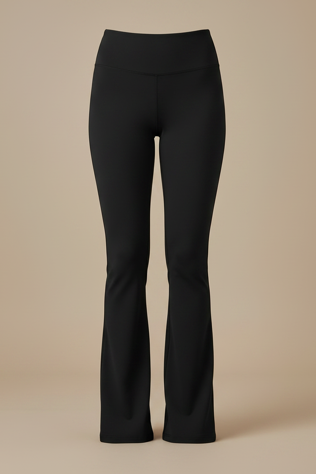 Pantalon Patte D'Éléphant Noir Taille Haute Confortable Fluide - Polyester - vue 3