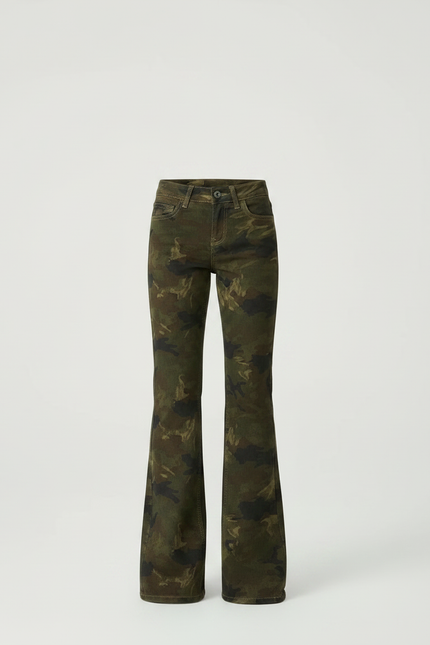 Pantalon Patte D'Éléphant Camouflage Évasé Enfant Décontracté - Multicolore Toile - vue 3