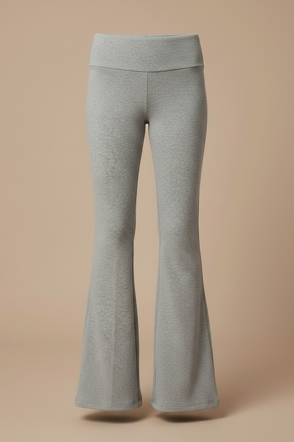 Pantalon Patte D'Éléphant Gris Confortable Évasé Enfant - Molleton - vue 3