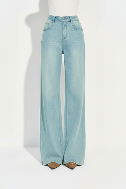 Pantalon Patte D'éléphant Bleu Ciel - Jean - vue 3