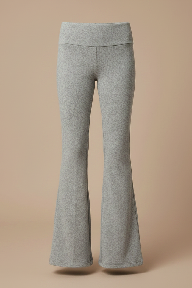 Pantalon Patte D'Éléphant Gris Confortable Évasé Enfant - Molleton - vue 3