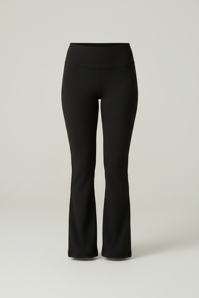 Pantalon Patte D'Éléphant Noir Bordeaux Confortable Évasé Fluide - Polyester - vue 3