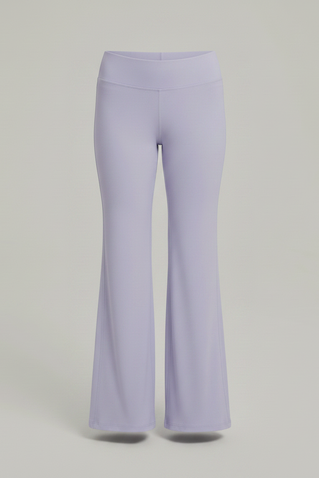 Pantalon Patte D'Éléphant Lilas Évasé Fluide Confortable Fille - Violet Maille - vue 3