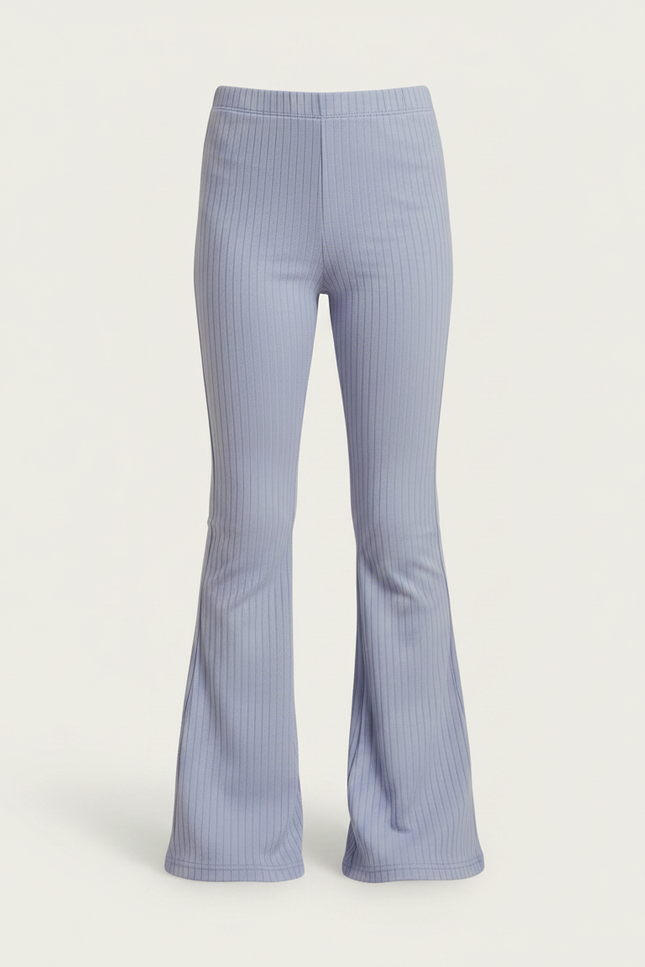 Pantalon Patte D'Éléphant Côtelé Mauve Évasé Confortable Enfant - Violet Maille - vue 3
