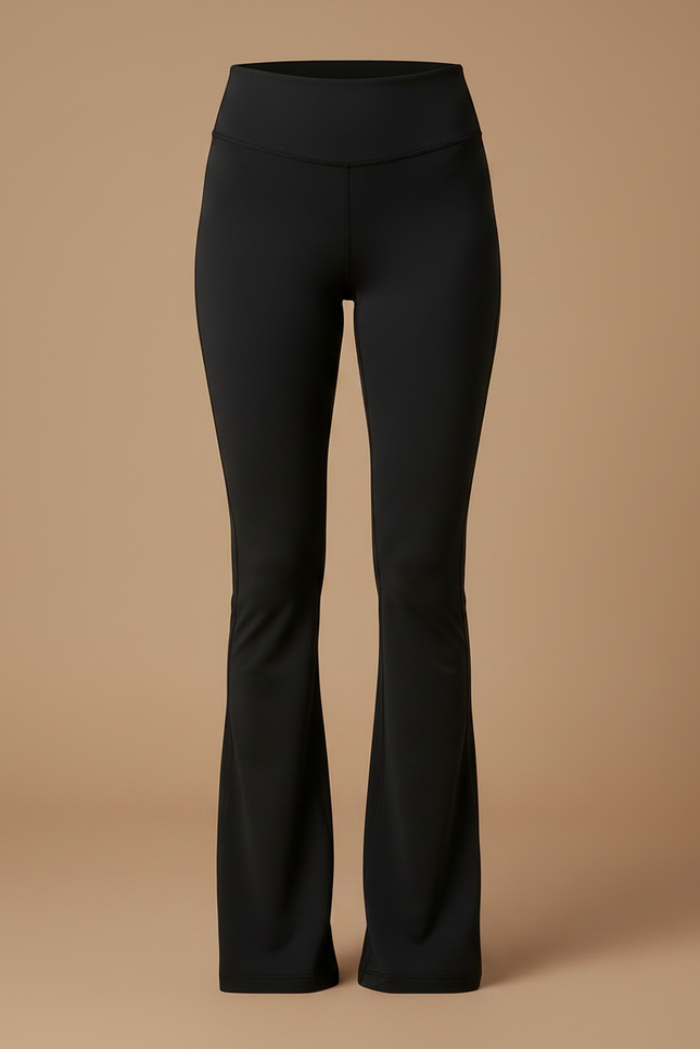Pantalon Patte D'Éléphant Noir Ajusté Évasé Confortable Femme - Polyester - vue 3