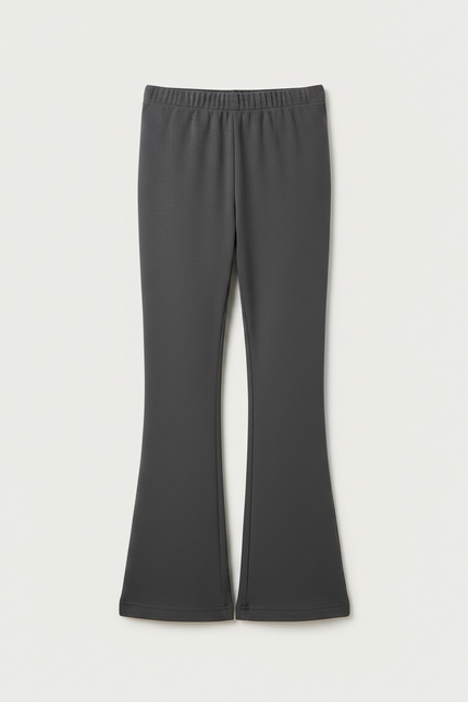 Pantalon Patte D'Éléphant Gris Uni Confortable Enfant - Molleton - vue 3