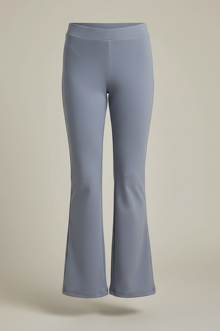Pantalon Patte D'Éléphant Gris Uni Confortable Fille - Polyester - vue 3
