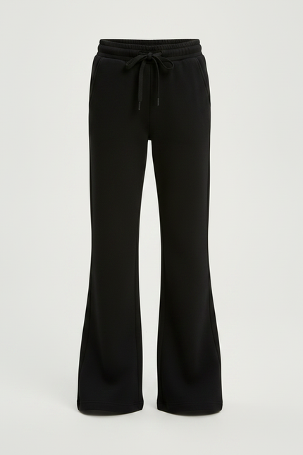 Pantalon Patte D'Éléphant Noir Évasé Confortable Décontracté Enfant - Molleton - vue 3