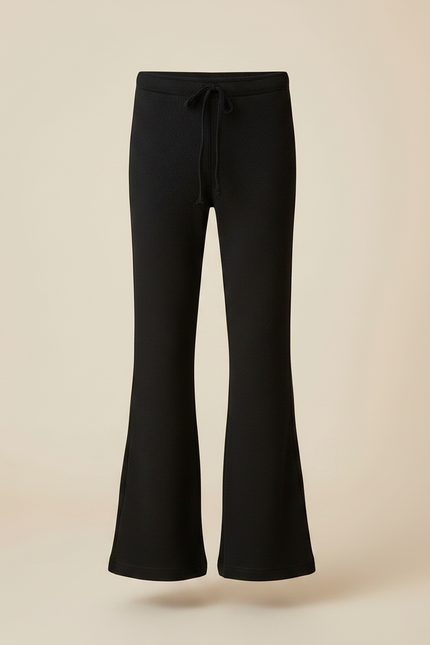 Pantalon Patte D'Éléphant Noir Côtelé Décontracté Enfant Garçons - Maille - vue 3