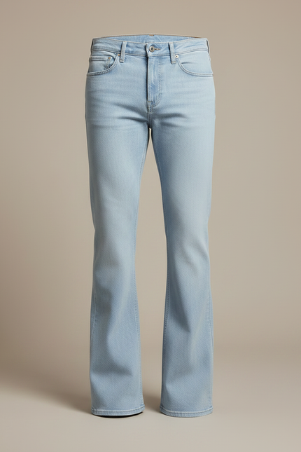Pantalon Patte D'éléphant Bleu - Jean - vue 3