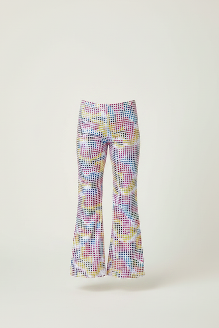 Pantalon Patte D'Éléphant Coloré Imprimé Pois Évasé Enfant - Multicolore Polyester - vue 3